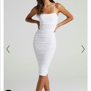 Showpo White Bodycon Mesh Dress